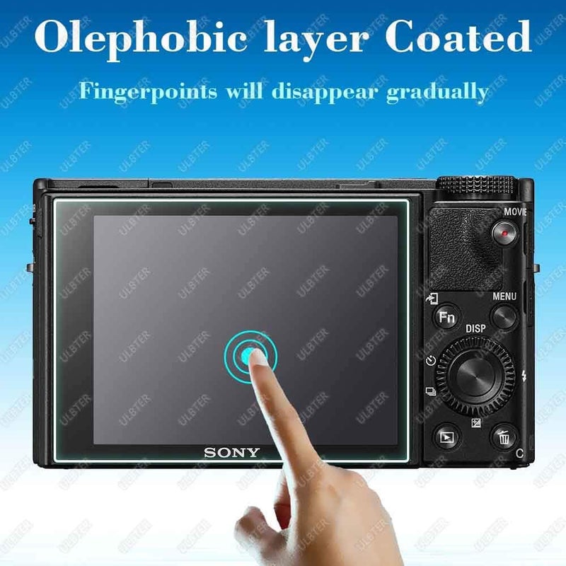 ULBTER Screen Protector for Sony RX100 VI RX100 V RX100 IV RX100 III RX100 II RX100 I Digital Camera, 0.3mm 9H Hardness Tempered Glass Saver Anti-Scrach Anti-Bubble [3 Pack] - Image 4