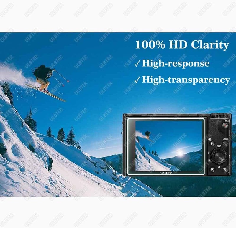 ULBTER Screen Protector for Sony RX100 VI RX100 V RX100 IV RX100 III RX100 II RX100 I Digital Camera, 0.3mm 9H Hardness Tempered Glass Saver Anti-Scrach Anti-Bubble [3 Pack] - Image 5