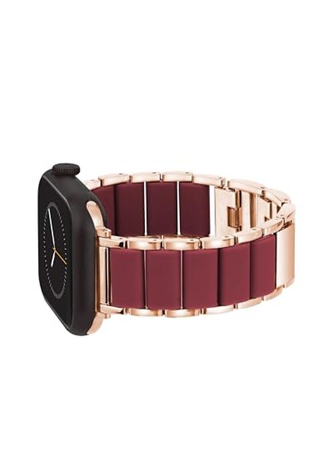Anne Klein Silicone Fashion Bracelet for Apple Watch, Secure, Adjustable, Apple Watch Replacement Band, Fits Most Wrists - Image 1
