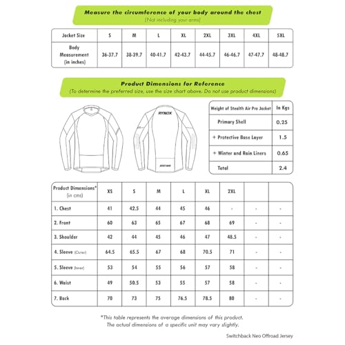 Rynox Unisex Switchback Neo Off Road Regular Fit Jersey | Mesh V-Shaped Collar Motocross Jersey With Active Ventilation - Blue Hi-Viz Green, Xs - Image 3