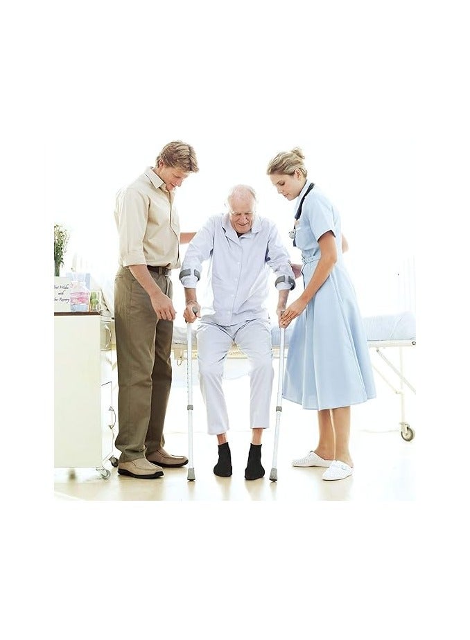 جوارب مضادة للانزلاق، زوج واحد من الجوارب للجنسين، مناسبة للتمرين المنزلي واليوجا والبيلاتس والمستشفيات للبالغين والرجال والنساء - Image 3