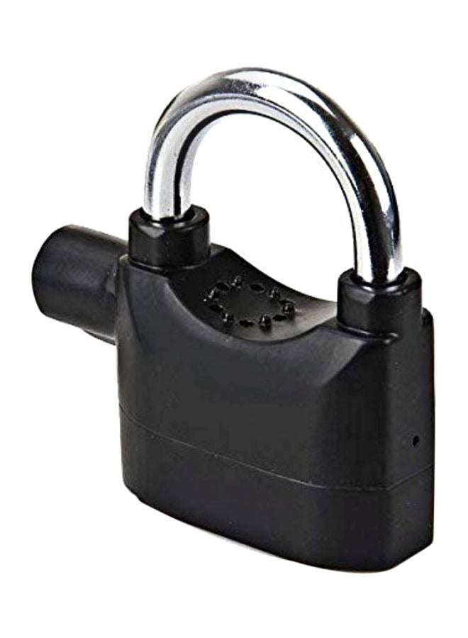 Black alarm lock, all copper core zinc alloy, school dormitory lock, rust proof, safety and anti-theft lock, motorcycle door lock, cabinet lock - Image 1