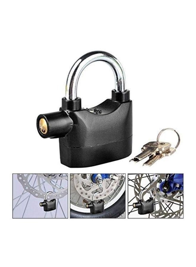 Black alarm lock, all copper core zinc alloy, school dormitory lock, rust proof, safety and anti-theft lock, motorcycle door lock, cabinet lock - Image 2