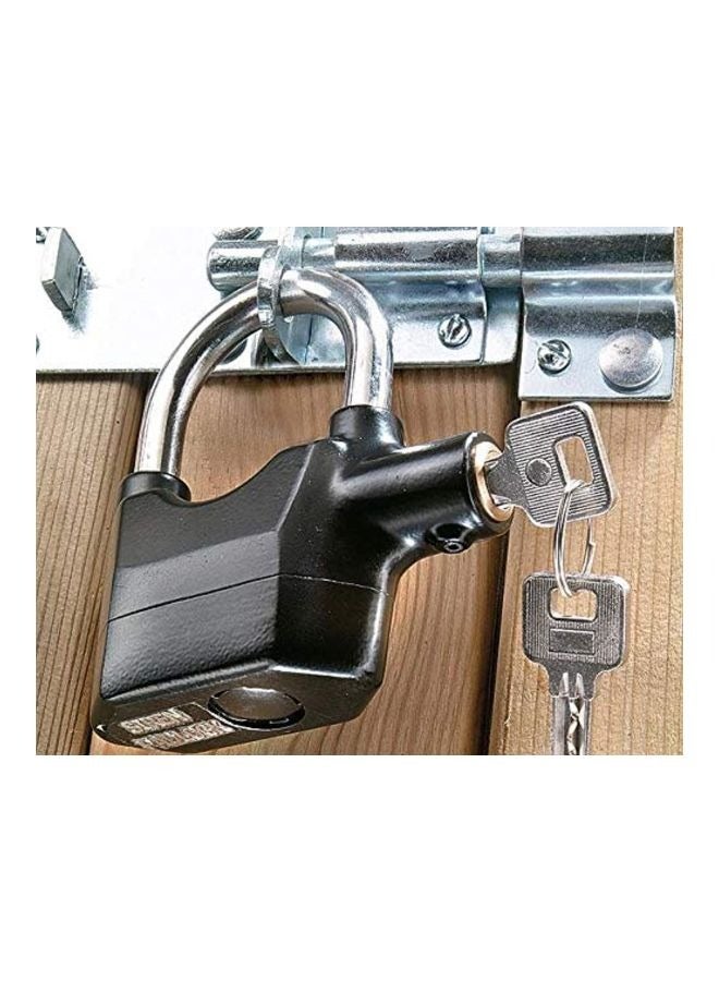 Black alarm lock, all copper core zinc alloy, school dormitory lock, rust proof, safety and anti-theft lock, motorcycle door lock, cabinet lock - Image 3
