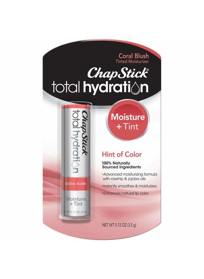 chapstick Total Hydration, Tinted Moisturizer, Coral Blush, 0.12 oz (Pack of 1)  - Image 1