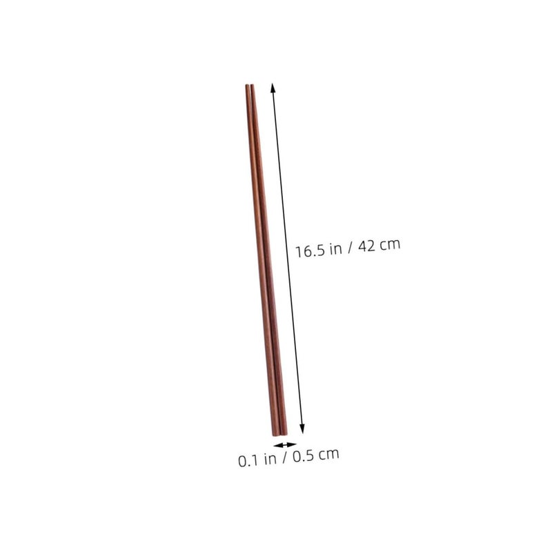 Extra Long Natural Red Sandalwood Frying Chopsticks Reusable for Hot Pot Deep Fry Kitchen Cooking Sticks - Image 3