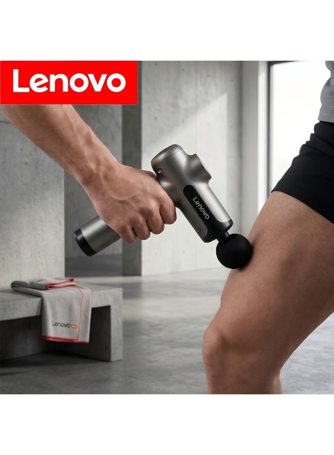 Lenovo  99 Level Massage Gun Usb Rechargeable 8 Heads Ultra-quiet And Powerful Motor Relax Deep Tissue Muscle Relaxation Massager Fascia Massager For Back Neck Pain Relief - Image 3