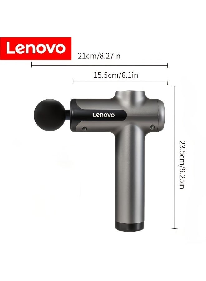 Lenovo  99 Level Massage Gun Usb Rechargeable 8 Heads Ultra-quiet And Powerful Motor Relax Deep Tissue Muscle Relaxation Massager Fascia Massager For Back Neck Pain Relief - Image 5
