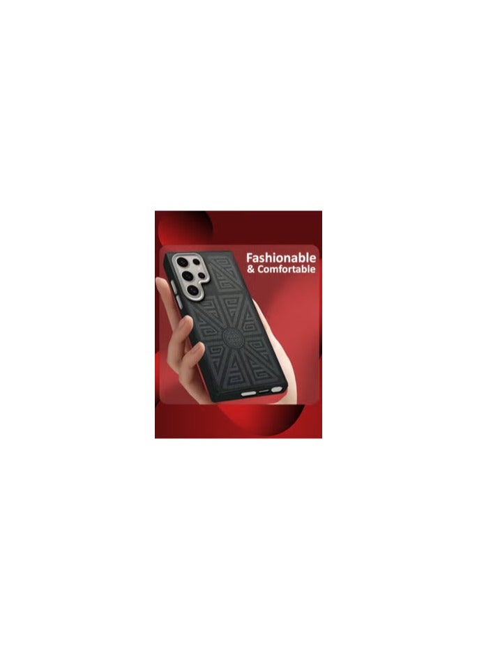 CATANES [for Samsung Galaxy S24 Ultra] Case Carbon Fiber Made Slim & Light Shockproof Phone Cover -Grade Protection - Image 1
