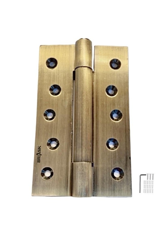 BRASK Brass Spring Hinges/Door Closer Hinge - Single Action 5" (Antique (Pack of 2)) - Image 3