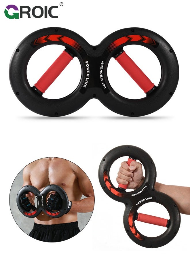 GROIC Wrist Grip Strength Trainer, Spinning Burn Muscle Training, Gym Multifunctional Hand and Forearm Trainer, Gripper Exerciser Strengthener for Arm and Full Body Muscle Training - 10KG  - Image 1