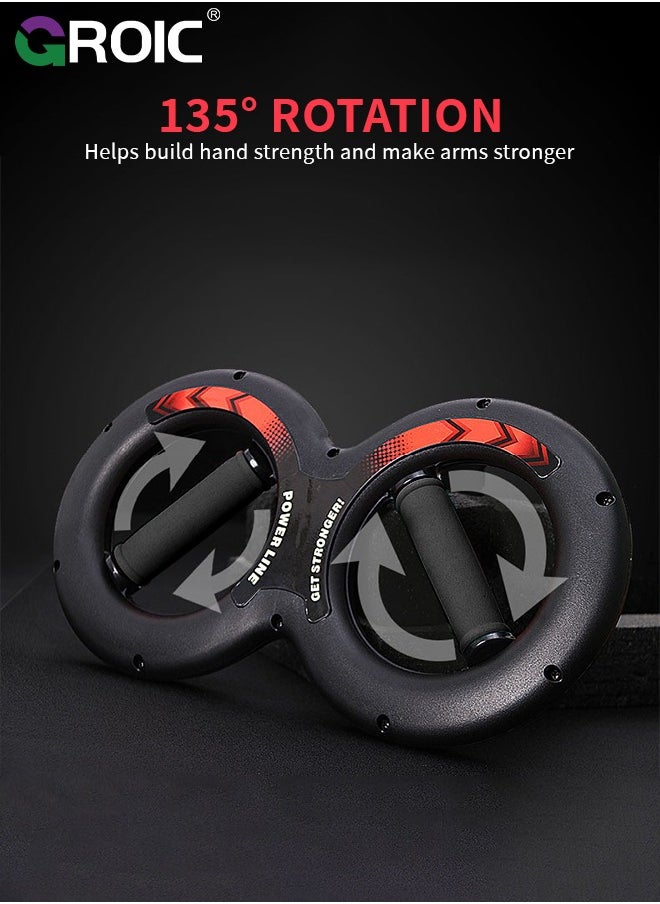 GROIC Wrist Grip Strength Trainer, Spinning Burn Muscle Training, Gym Multifunctional Hand and Forearm Trainer, Gripper Exerciser Strengthener for Arm and Full Body Muscle Training - 10KG  - Image 4