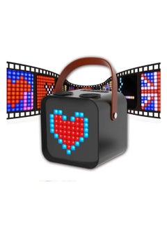 SPEAKER Portable Wireless  Speaker with Bluetooth Colorful LED Light with 2 Microphones Singing Speaker  - Image 2