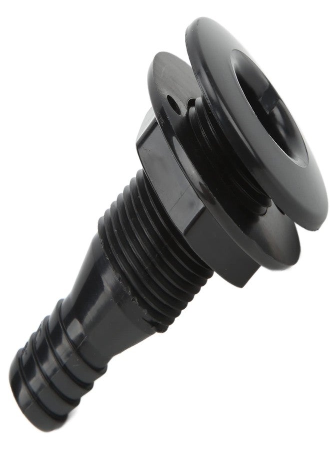 Keenso Thru Hull Fitting, 5/8in Plastic Marine Thru Hull Exhaust Fittings Boat Through Hull Connection Boat Drain Outlet Plug Hose Connector for Boats Marines(black) - Image 5