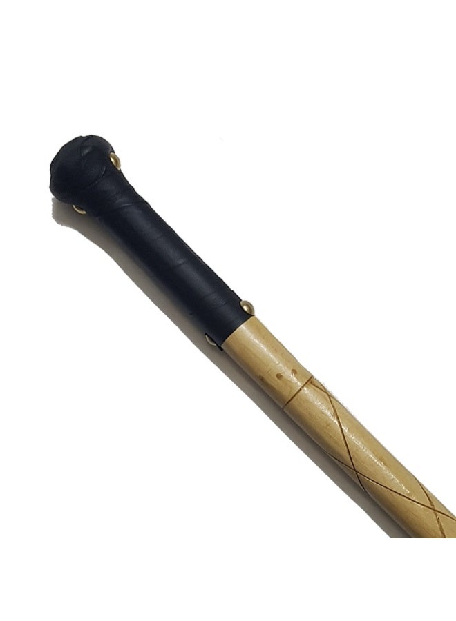 A walking stick made of Aswan beech wood, for men, black handle. - Image 3