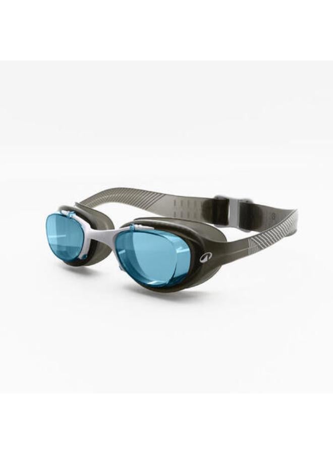 NABAIJI Swimming goggles Size L Xbase black white blue tinted lenses - Image 1