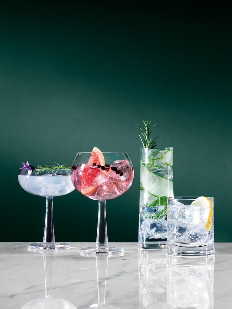 LSA Gin Cocktail Highball Glass 380ml Set of 2 – Elegant Drinkware Made in Poland - Image 5