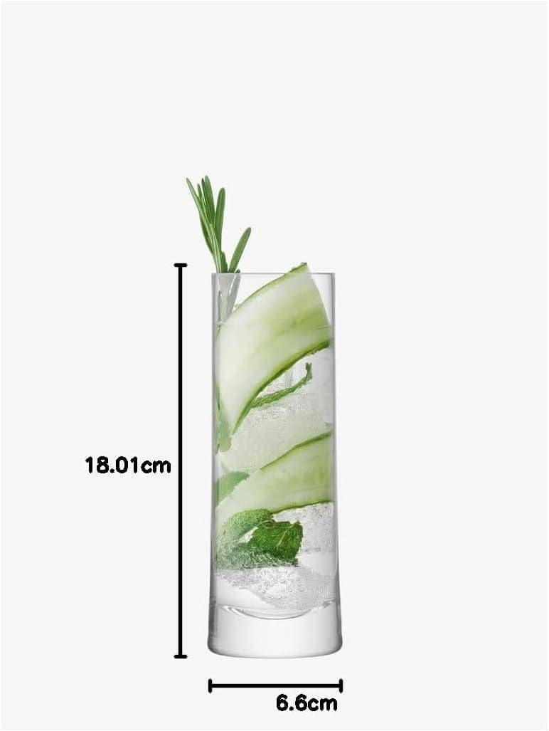 LSA Gin Cocktail Highball Glass 380ml Set of 2 – Elegant Drinkware Made in Poland - Image 3