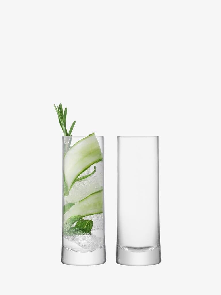 LSA Gin Cocktail Highball Glass 380ml Set of 2 – Elegant Drinkware Made in Poland - Image 1