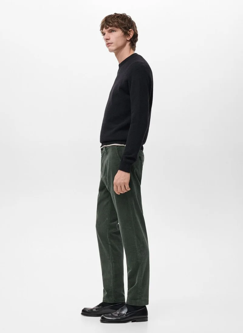 Mango Man  Corduroy slim-fit trousers for Men | Best Price UAE