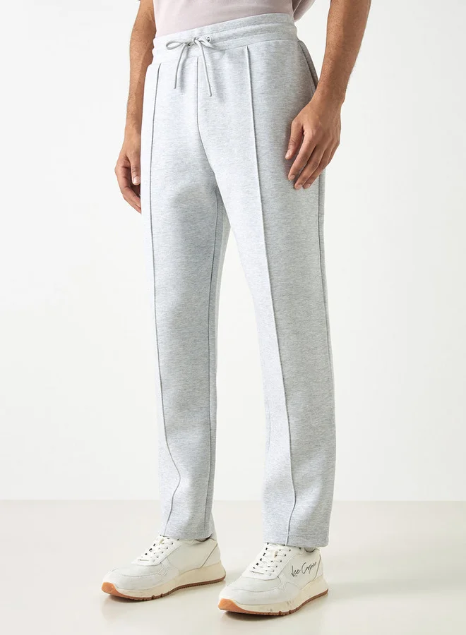 Kappa Textured Joggers with Drawstring Closure and Pockets