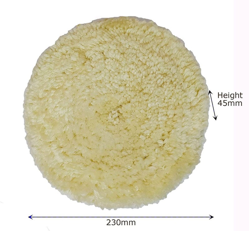 Dumdaar 7Inch pad kit Wave Sponge Polishing Pad wool pad backing pad and M14 adaptor for Waxing Buffing polishing - Image 4