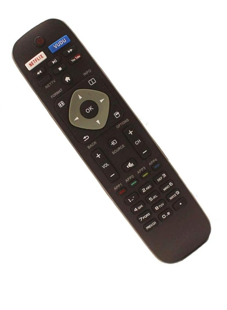 PopZa Replacement Remote Control for Philips TV 32PFL3506/F7, 40PFL3706/F7, 40PFL3505D/F7, 42PFL3603D/27 with Battery - Image 3