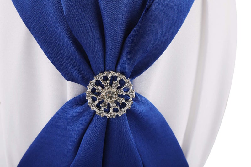 he andi Satin and artificial crystal jewelry to decorate the wedding flower girl basket (White) - Image 2