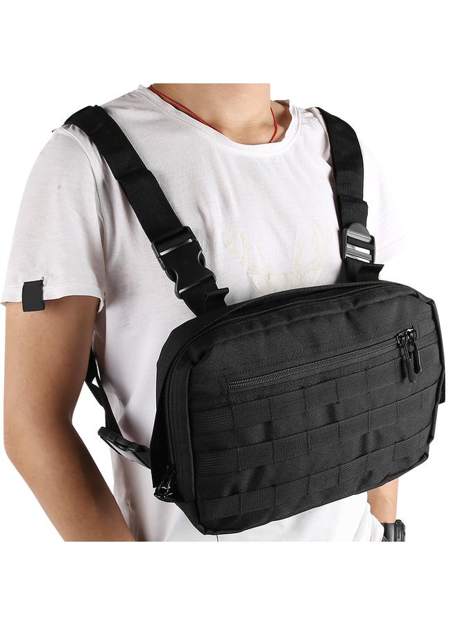 Outdoor Tactics Men Shoulder Bags Chest Bag Multi Pockets with Adjustable Straps
