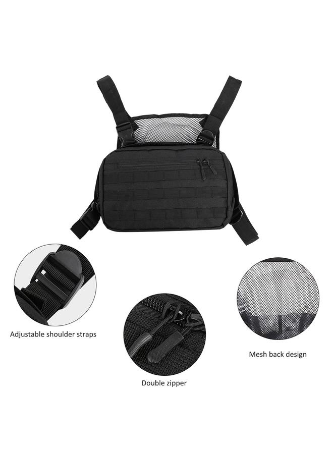 Outdoor Tactics Men Shoulder Bags Chest Bag Multi Pockets with Adjustable Straps