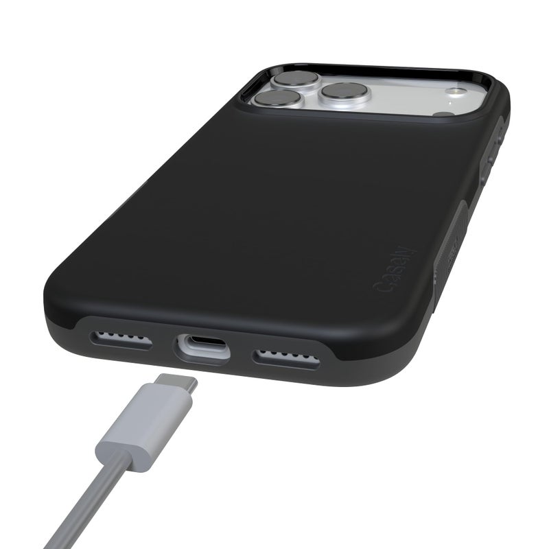 Casely iPhone 17 Pro Max Case | Black on Black | Bold Protective Design | Compatible with MagSafe - Image 5