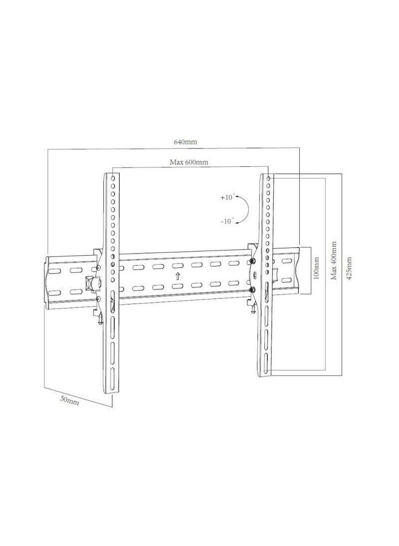 DCU TECNOLOGIC DCU Tilting TV wall mount 32'' - 70''  - Image 4