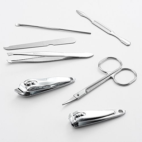 QLL 3 Pack 7Pcs Manicure Set, Stainless Steel Nail Clipper Set with case, Personal Pedicure Kit for Women Men Girls Travel - Image 5