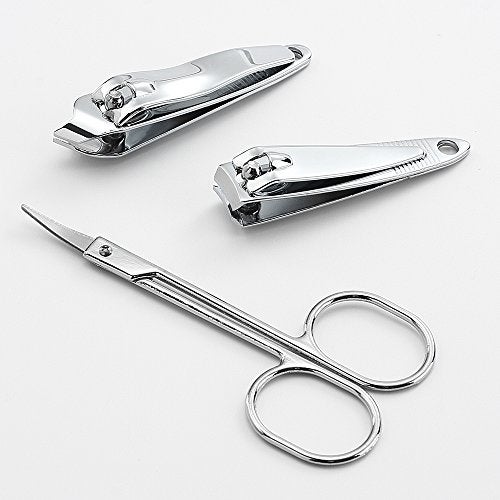 QLL 3 Pack 7Pcs Manicure Set, Stainless Steel Nail Clipper Set with case, Personal Pedicure Kit for Women Men Girls Travel - Image 3