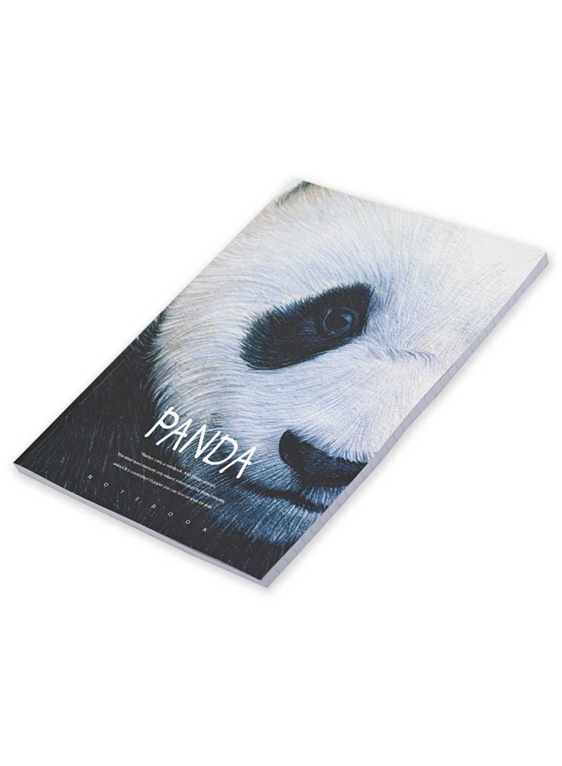 FIS 8 Pieces Soft Cover Notebook 96 Sheets A4 Panda Design - Image 3