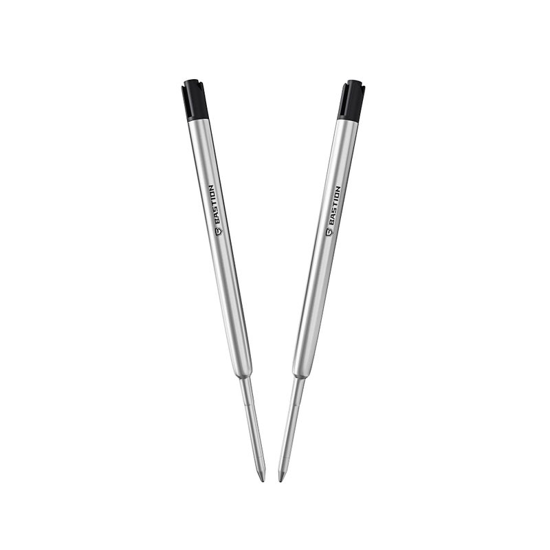 BASTIONÂ® Premium Pen Refill, Deeply Pigmented Ink for All Bolt Action Luxury Pens, Standard Ink Refill with 0.55mm Fine Tip - Black, 2 Pieces - Image 2