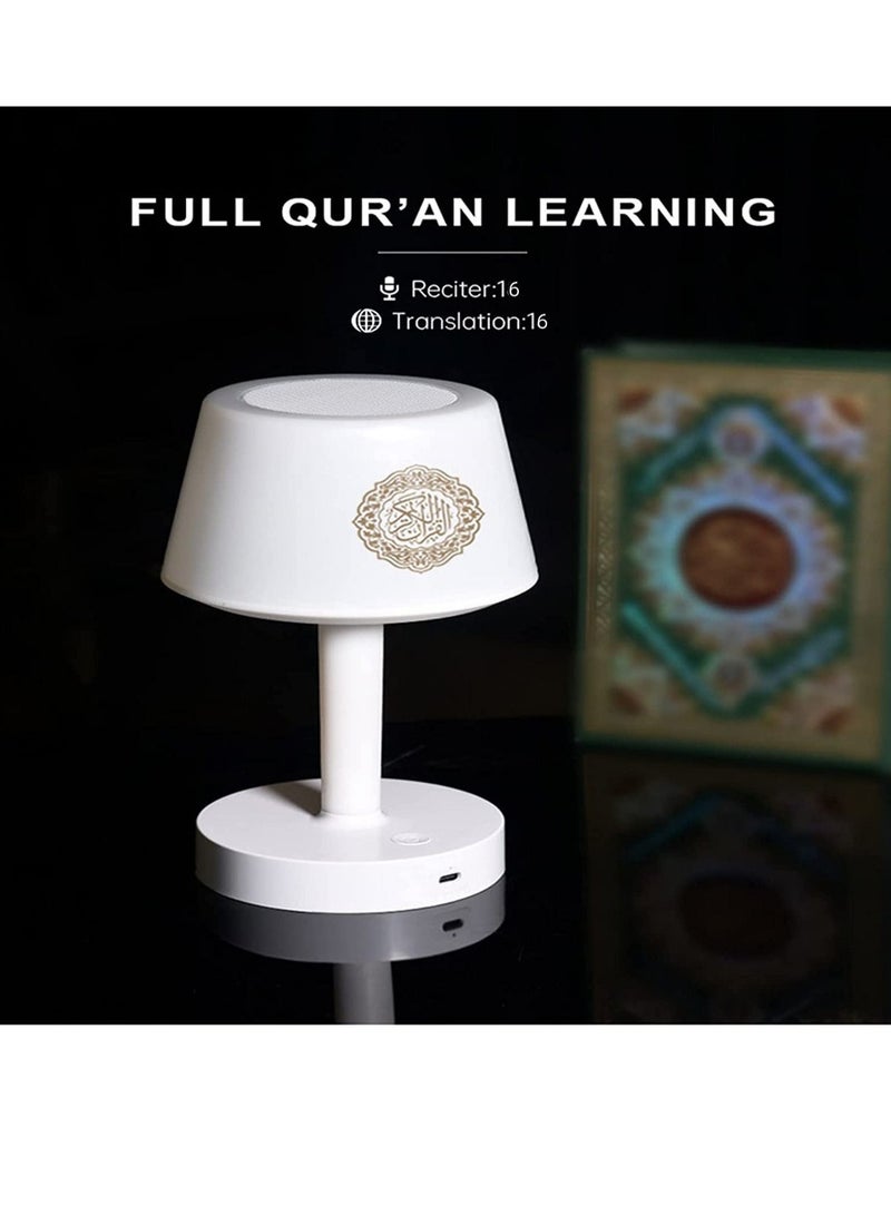 Table Lamp Quran Speaker,Muslim Bluetooth Speaker,Digital Speaker with Remote&Mobile App Night Light Desk Lamp for Kids - Image 2