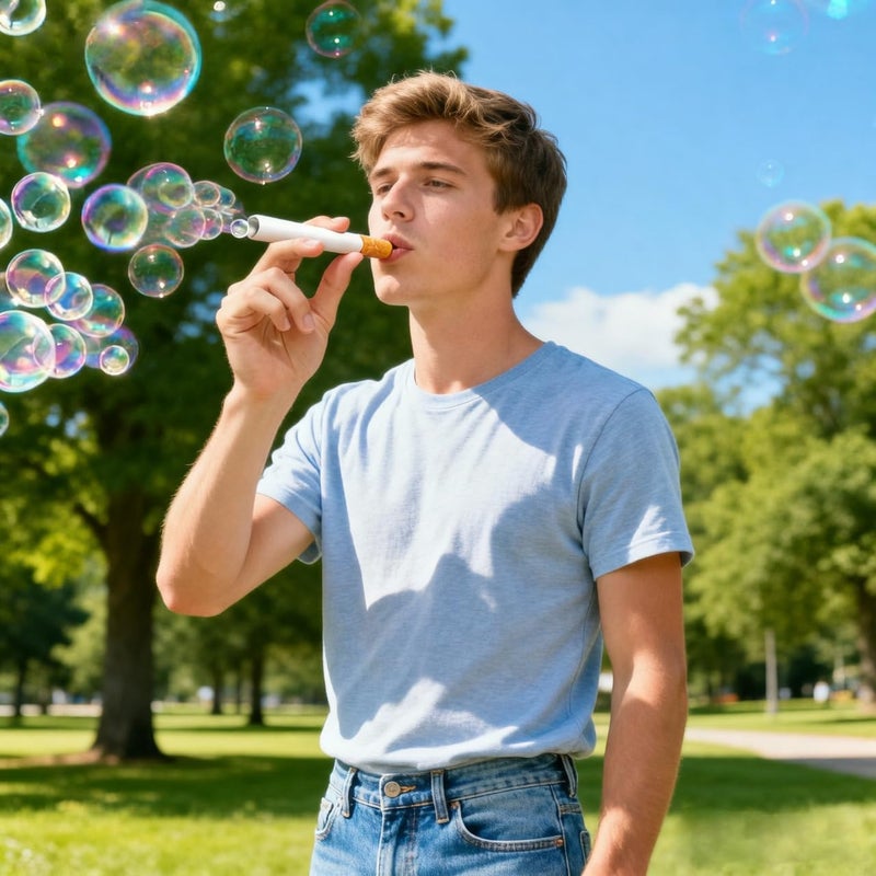Bubble Cigarette Pack – Realistic Fake Cigarette Bubble Blower, Mini Cigarette Bubbles Maker for Stress Relief, Fun Party Gift for Adults - Image 3