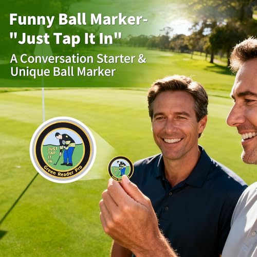VIGLORY High Precision Golf Green Reader Funny Ball Marker Golf Putt Training Aid Bubble Level Golf Accessories Gifts for Men Women(Black Black) - Image 4