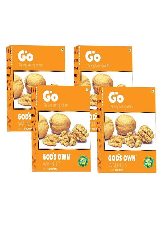 GO Kashmiri Light Broken Walnuts Without Shell - 1Kg (250g x 4) | Kashmiri Akhrot Giri for Baking, Cooking & Snacking - Image 1