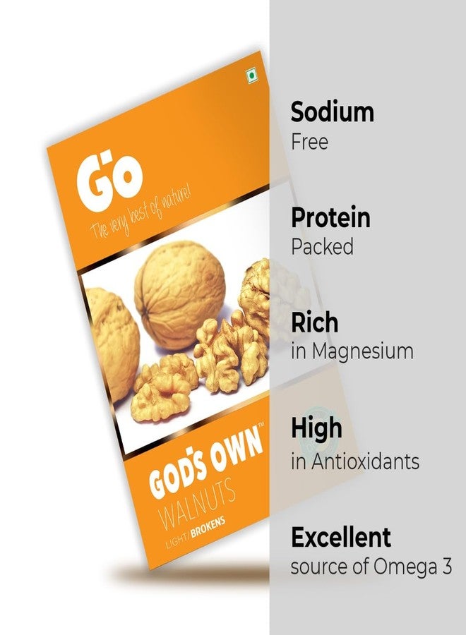 GO Kashmiri Light Broken Walnuts Without Shell - 1Kg (250g x 4) | Kashmiri Akhrot Giri for Baking, Cooking & Snacking - Image 2