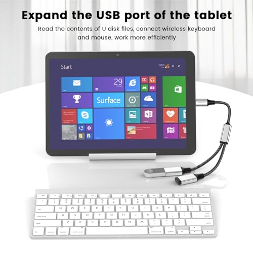 MOGOOD USB C to USB Splitter USB-C OTG Y Cable Thunderbolt Splitter Type C to Dual USB 2.0 OTG Adapter Multiple Hub for iPhone 17,MacBook Pro,iMac,iPad Air,Surface GO,S24,Laptop - Image 5