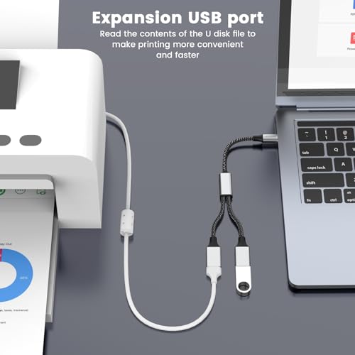 MOGOOD USB C to USB Splitter USB-C OTG Y Cable Thunderbolt Splitter Type C to Dual USB 2.0 OTG Adapter Multiple Hub for iPhone 17,MacBook Pro,iMac,iPad Air,Surface GO,S24,Laptop - Image 2
