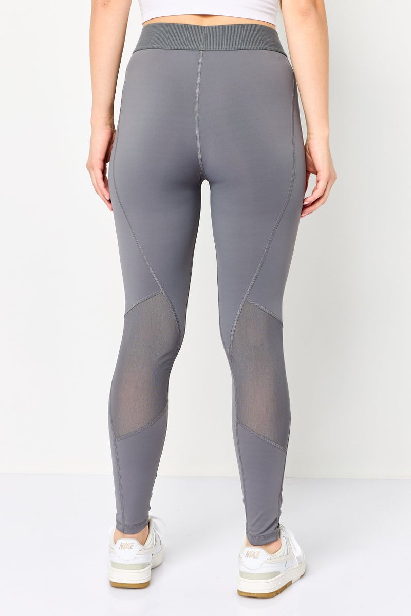 Adidas سراويل رياضية نسائية للياقة البدنية، رمادي - Image 4
