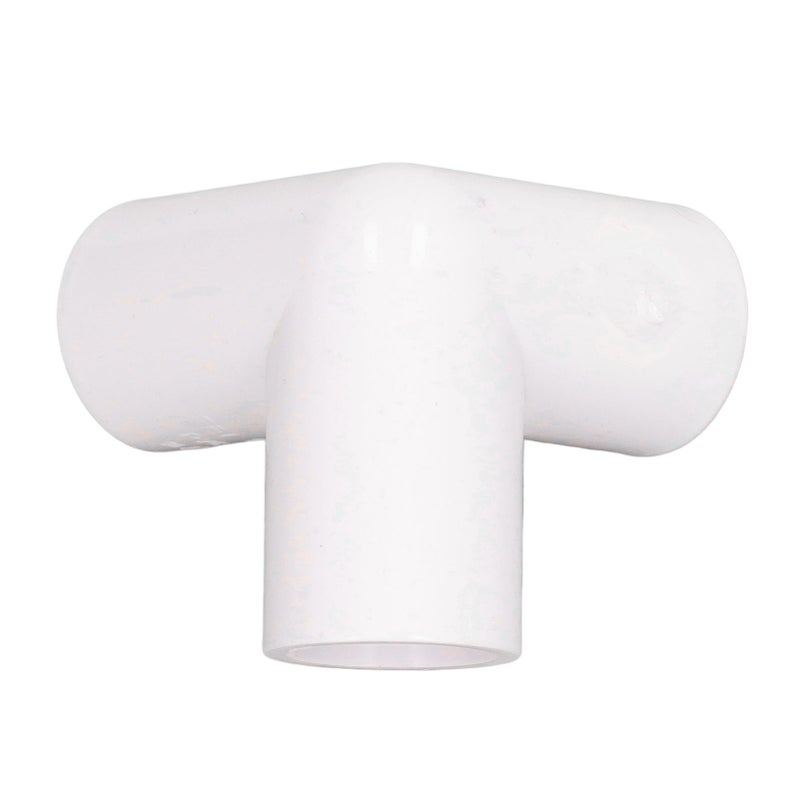 10PCS 3 Way Pipe Fittings PVC Plastic Right Angle Tee Corner Connector 20mm Inner Diameter White - Image 2