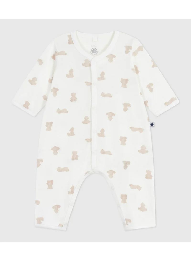 بيتي باتو Babies' footless bear-print cotton pyjama suit