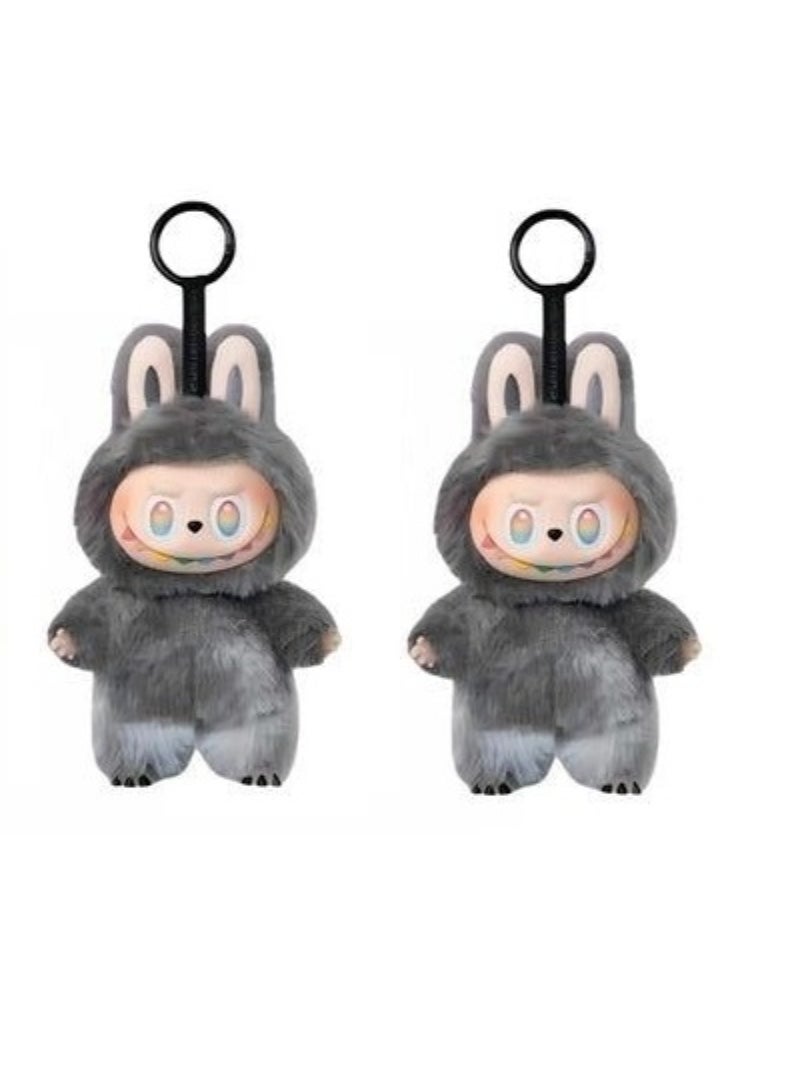Pop Mart x Bobo & Coco Labubu The Monsters Tasty Macarons Sesame Bean Vinyl Plush PendantPack Of 2