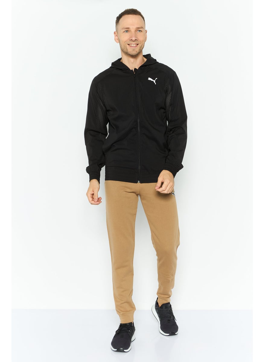 PUMA Men Sportswear Fit Brand Logo Outdoor Hooded Jacket, Black  - Image 2