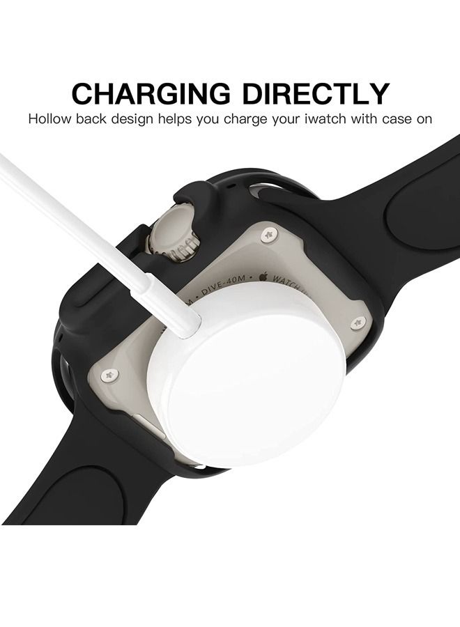 روك بو متوافق مع أبل ووتش سلسلة 8 سوبر هارد واقي من الصدمات الترا رقيقة تغطي كامل حافة متوافق مع سلسلة iWatch 8 ultra 49mm 1 حزمة - Image 5