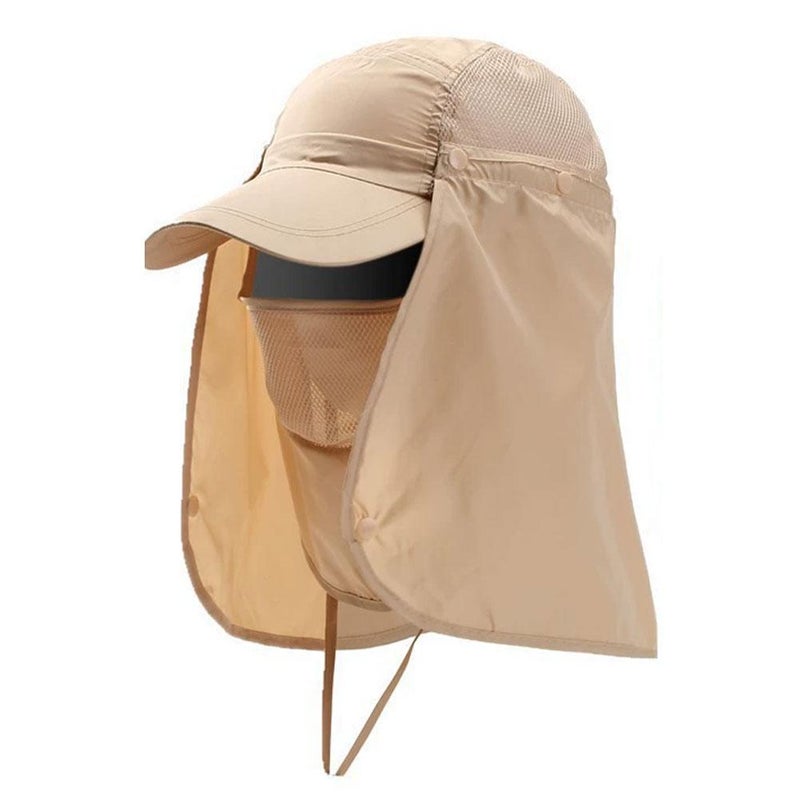 Sun hat, summer fishing hat, outdoor fishing sun protection hat, face covering and UV protection men's fisherman hat, sun hat - Image 1